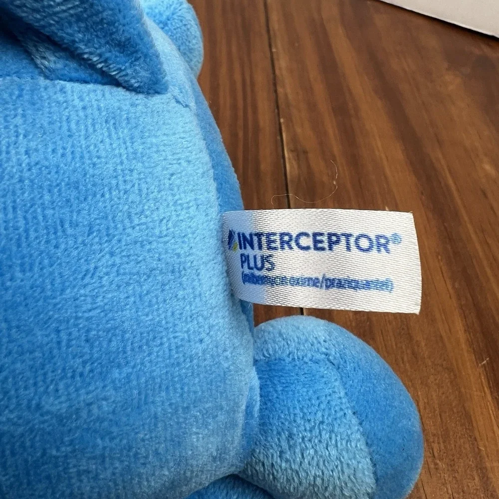 Rare Interceptor‎ Plus Blue Plush Advertising Dog 14